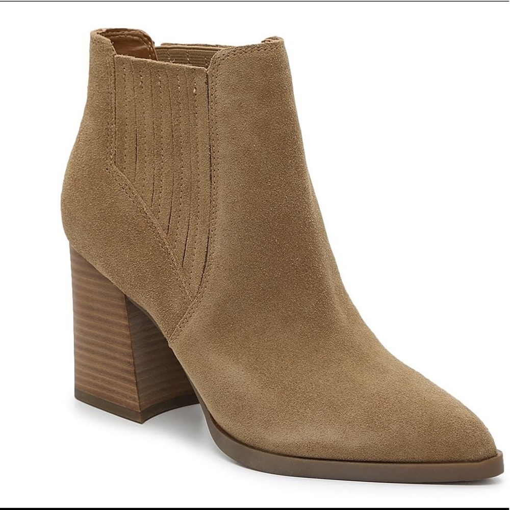 Marc fisher Eilise brown suede bootie
